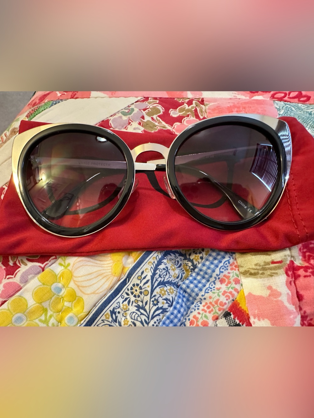 Cat Eye metal sunglasses